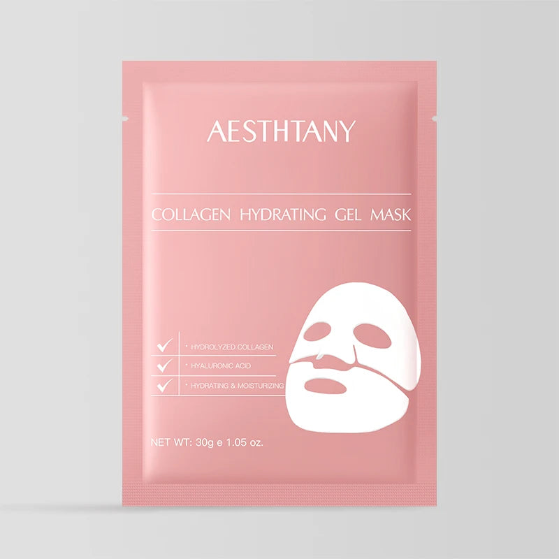 Hydrating Soothing Firming Skincare Treatment Moisturizes Smooths Enhances Elasticity AESTHTANY Collagen Gel Face Mask
