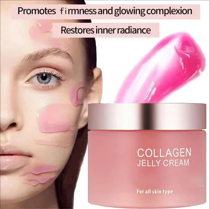 Sakura Mask,Collagen Jelly Cream Niacinamide And Hydrolyzed Collagen Strengthen Skin Barrier Lasting Moisturizing Skin Face Care