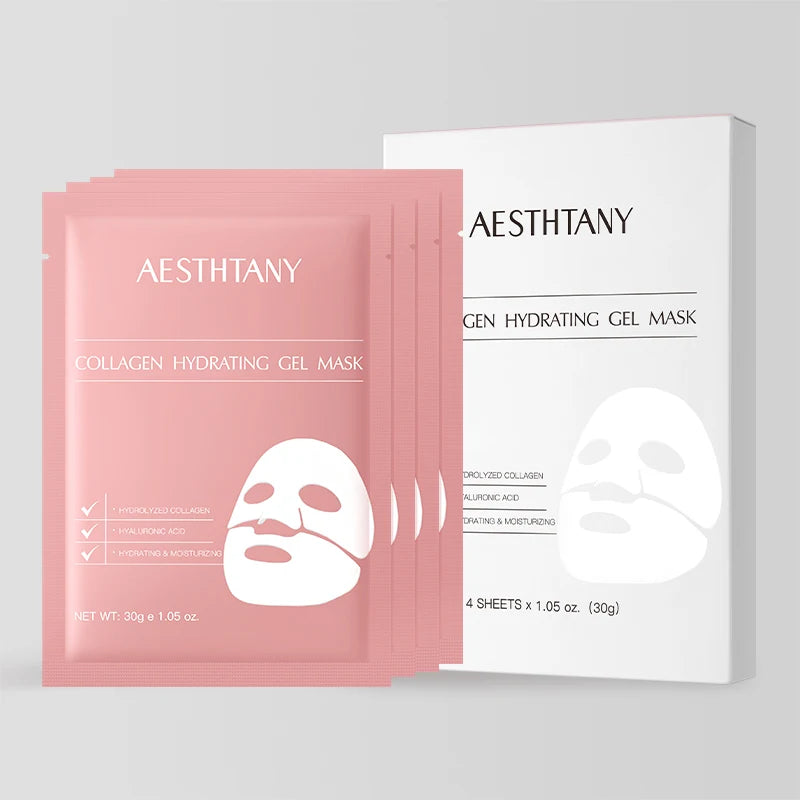 Hydrating Soothing Firming Skincare Treatment Moisturizes Smooths Enhances Elasticity AESTHTANY Collagen Gel Face Mask