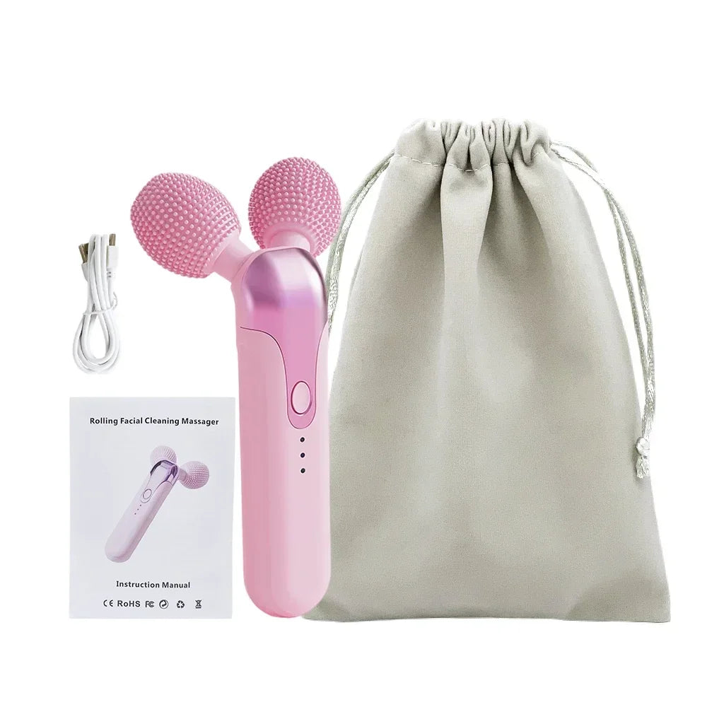 3D Roller Massager Face Massage Y Shape 360 Rotate Thin Full Body Shaping Relaxation Facial Lifting Wrinkle Remover Skin Cleaner