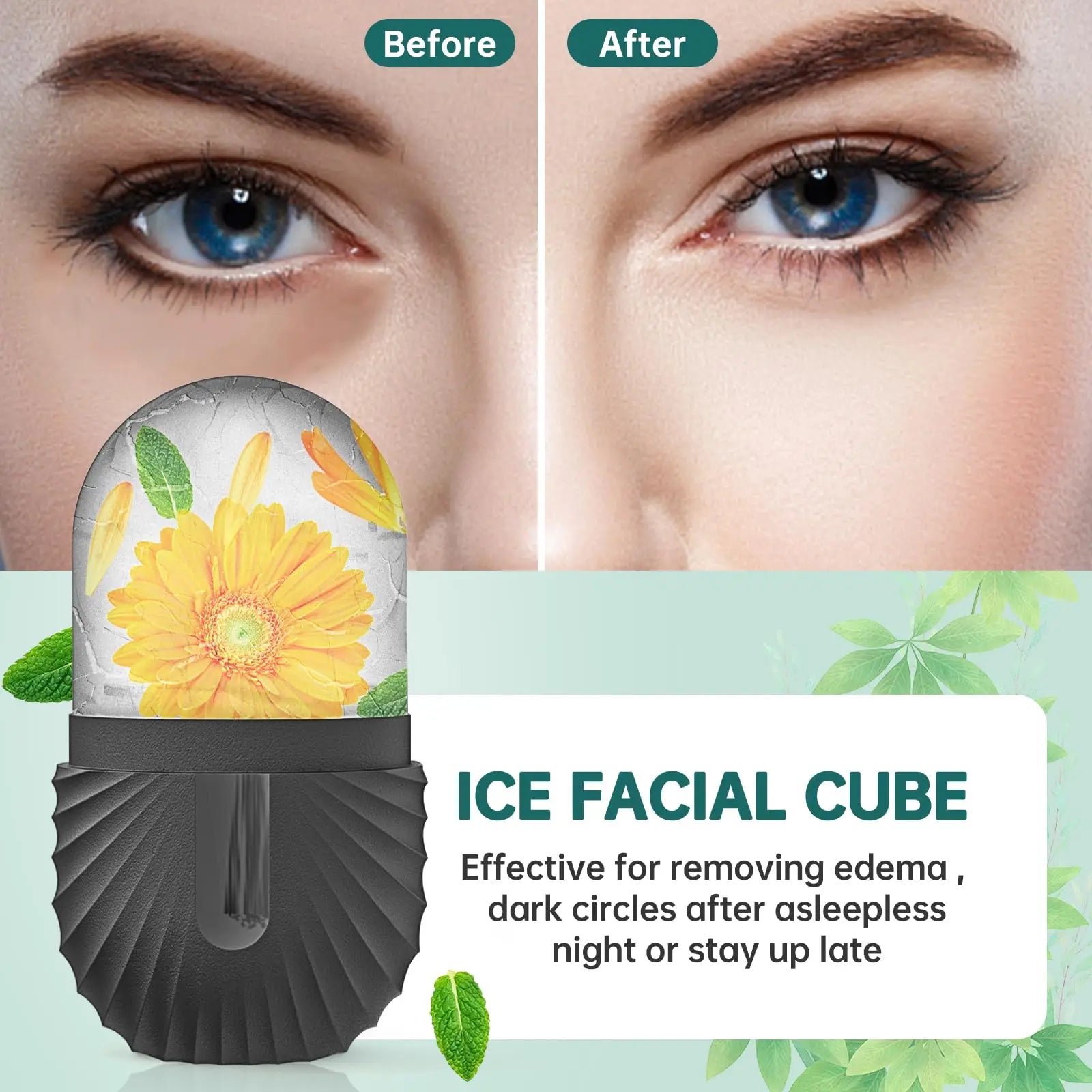 Ice Facial Roller Skin Care Beauty Lifting Contouring Tools Ice Cube Trays Ice Globe Balls Face Massager Skin Care Tool