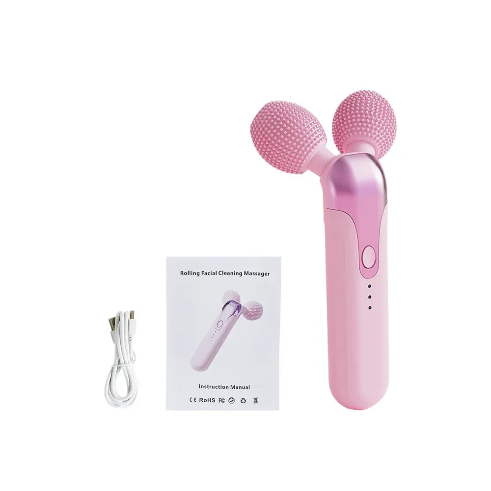 3D Roller Massager Face Massage Y Shape 360 Rotate Thin Full Body Shaping Relaxation Facial Lifting Wrinkle Remover Skin Cleaner