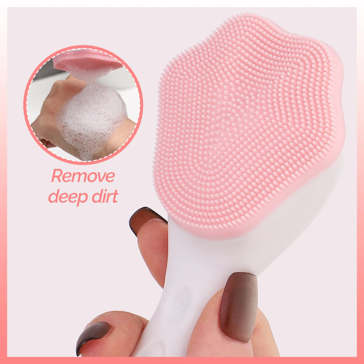 17PCS face cleaning set, with face brush, mud film brush, convenient skin care cleaning set, perfect gift for women