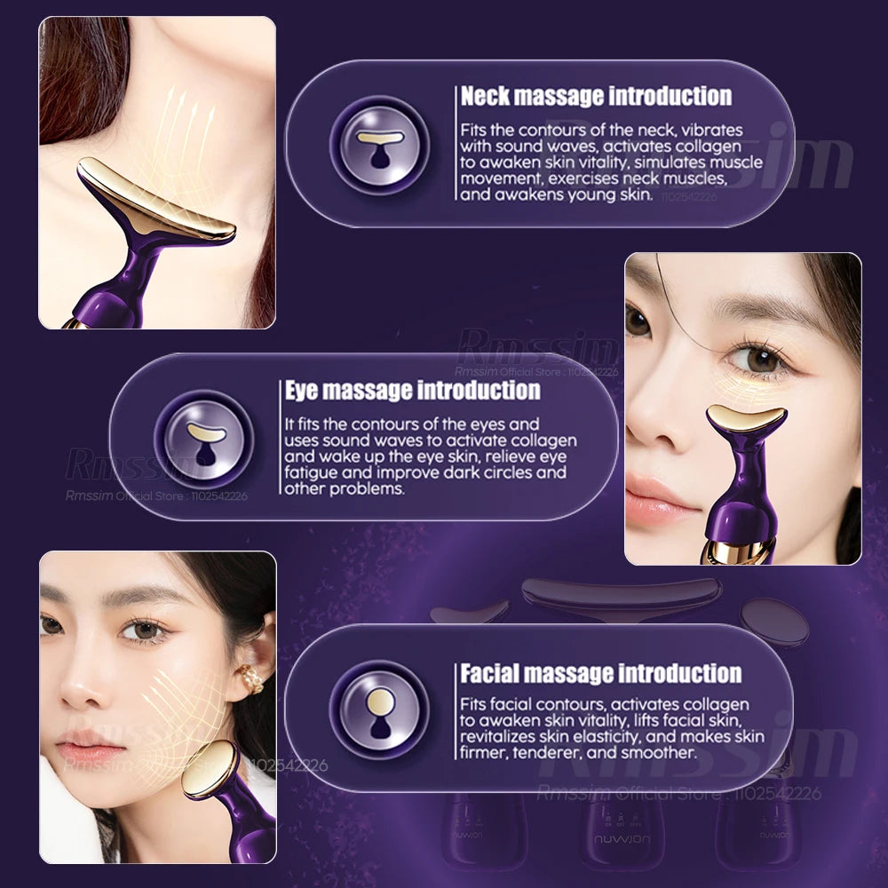Multifunction Facial Lifting And Firming Massage Beauty Instrument Neck Eye Facial Anti Aging Microcurrent Beauty Device