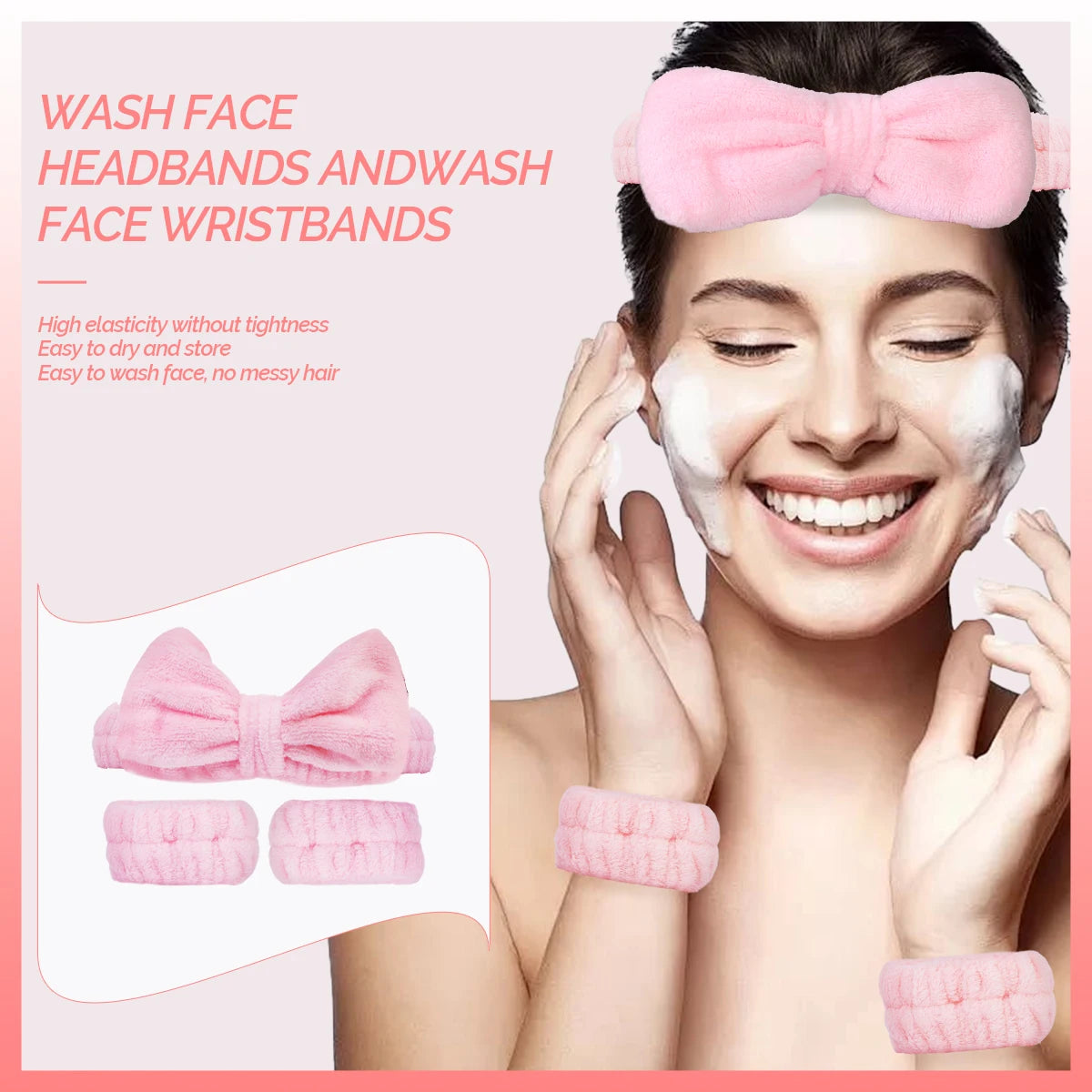 17PCS face cleaning set, with face brush, mud film brush, convenient skin care cleaning set, perfect gift for women