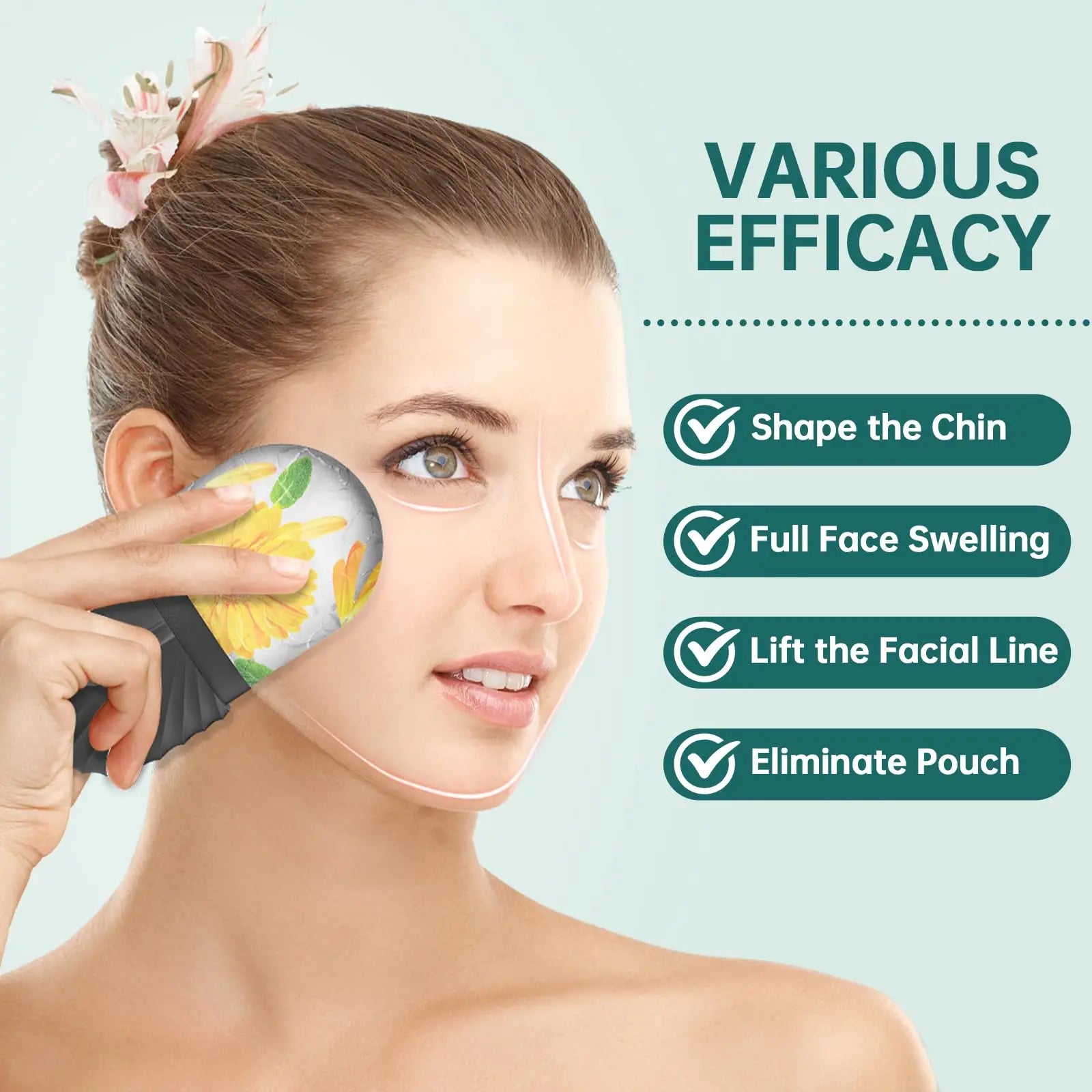 Ice Facial Roller Skin Care Beauty Lifting Contouring Tools Ice Cube Trays Ice Globe Balls Face Massager Skin Care Tool