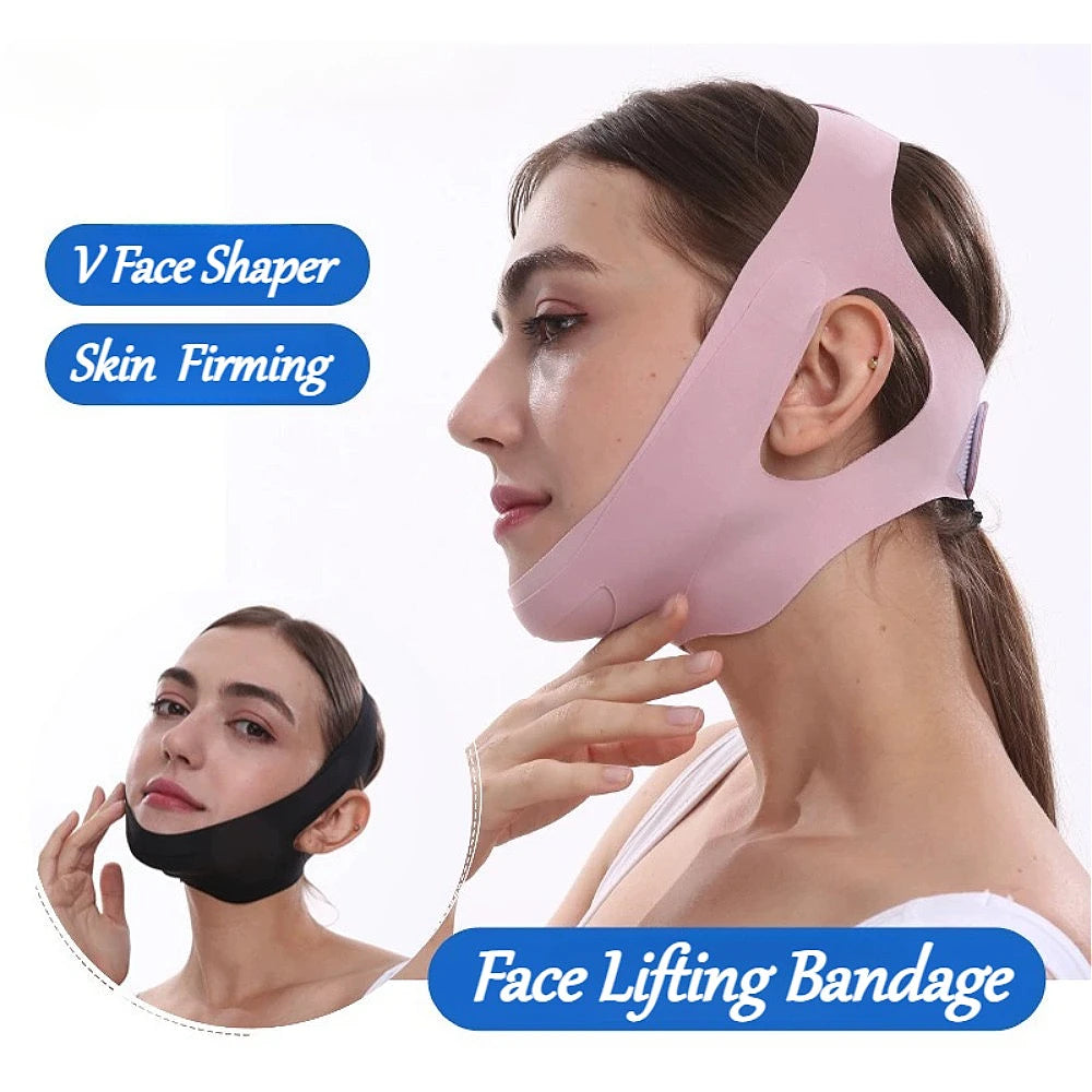 Breathable Face Slimming Bandage V Line Face Shaper Facial Lifting Belt Double Chin Reducer Anti Wrinkle Strap Skin Care Tools