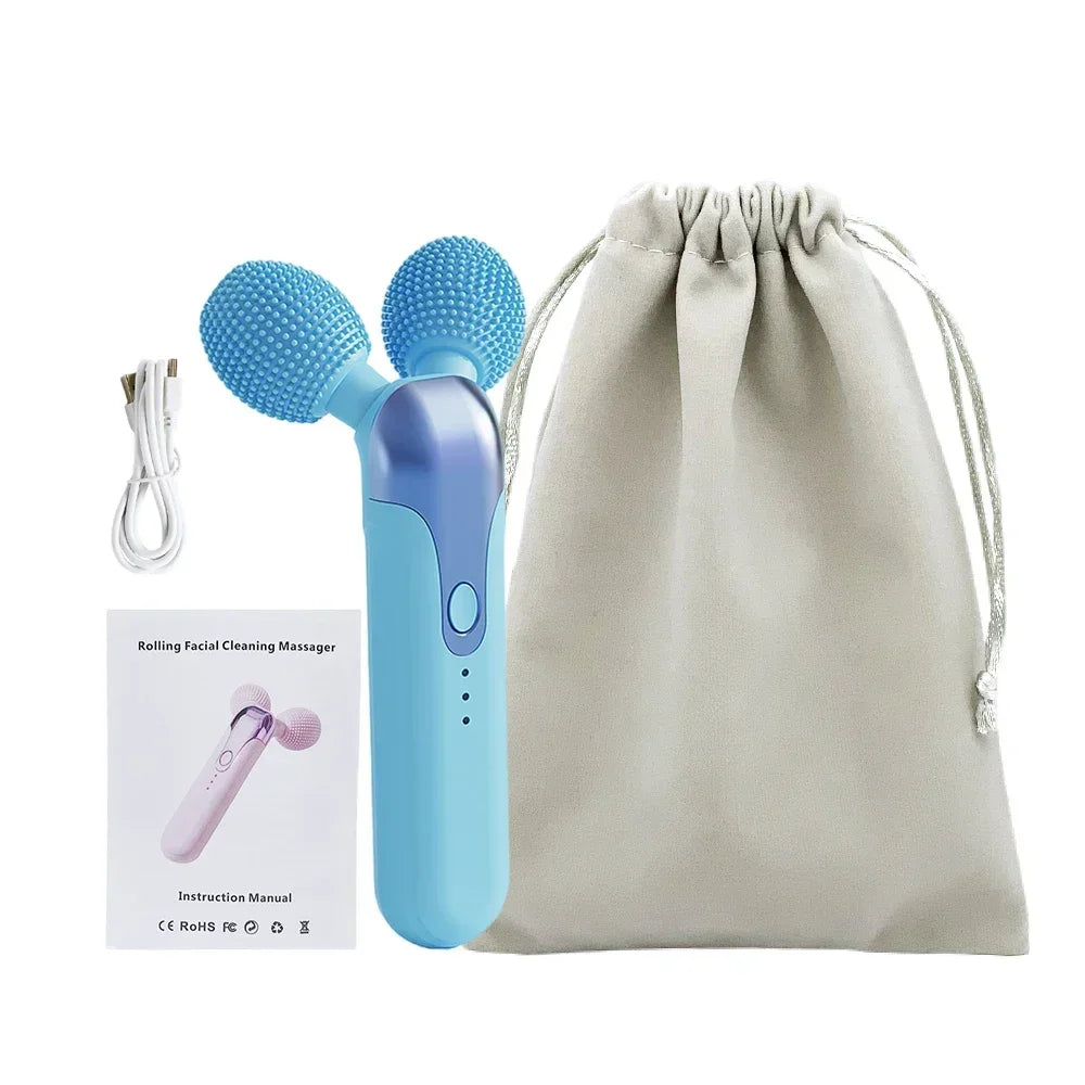 3D Roller Massager Face Massage Y Shape 360 Rotate Thin Full Body Shaping Relaxation Facial Lifting Wrinkle Remover Skin Cleaner